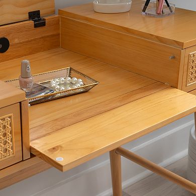 Linon Cecilia Cane Front Vanity