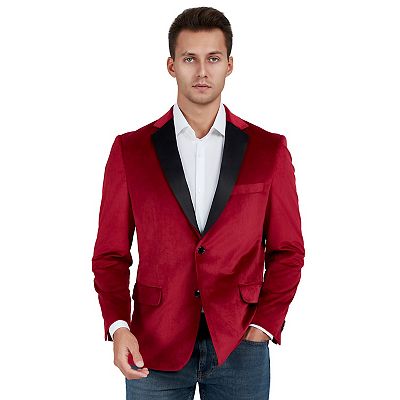 Men's Bespoke Slim Fit Velvet Sport Coat
