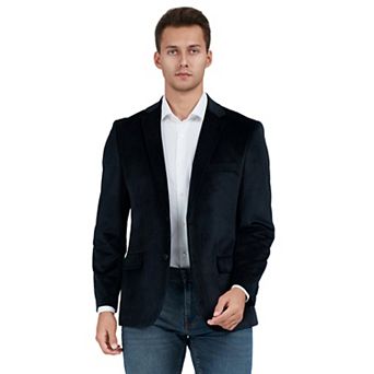 Men's Bespoke Slim Fit Velvet Sport Coat