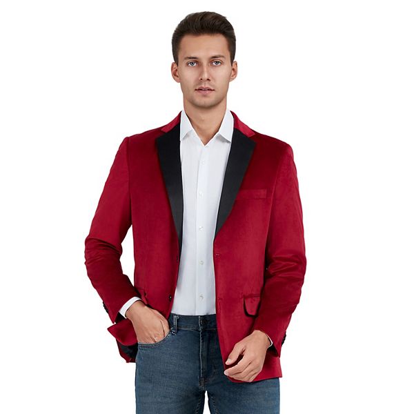 Slim Fit Velvet Sport Coat (Emerald) BS-02 main image 0