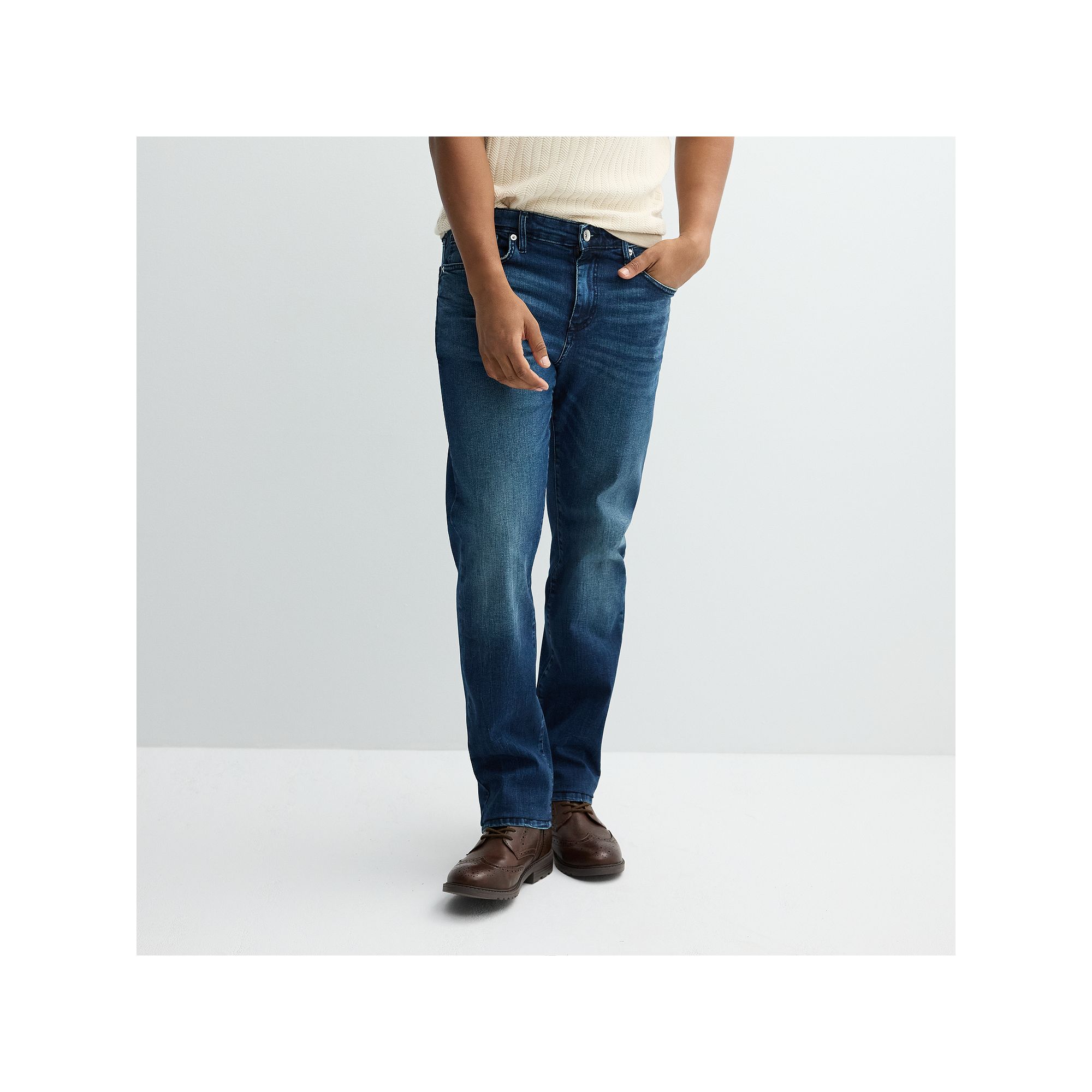 Mens Lazer Straight Fit Jeans, Size: 30X30, Hudson