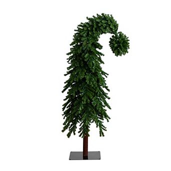 nearly natural 7-ft. Holiday Green Santa’s Hat Christmas Tree