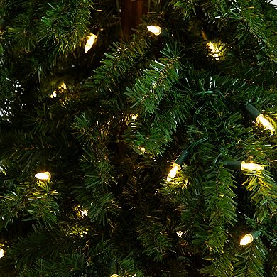 nearly natural 7-ft. Holiday Green Santa’s Hat Christmas Tree