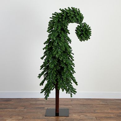 nearly natural 7-ft. Holiday Green Santa’s Hat Christmas Tree
