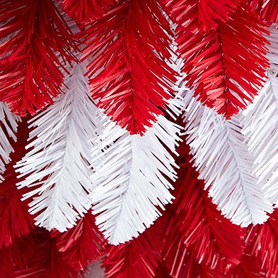 nearly natural 5-ft. Pre-Lit Artificial Peppermint Christmas Tree