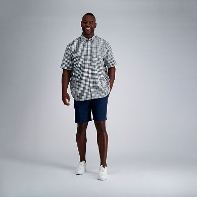 Big & Tall Haggar® Short Sleeve Button-Down Linen Shirt