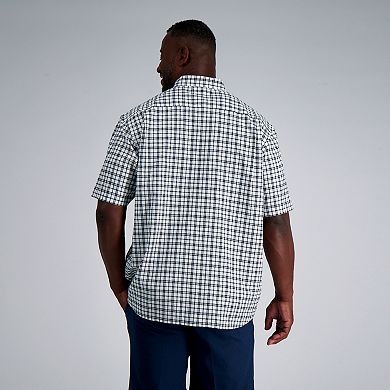 Big & Tall Haggar® Short Sleeve Button-Down Linen Shirt