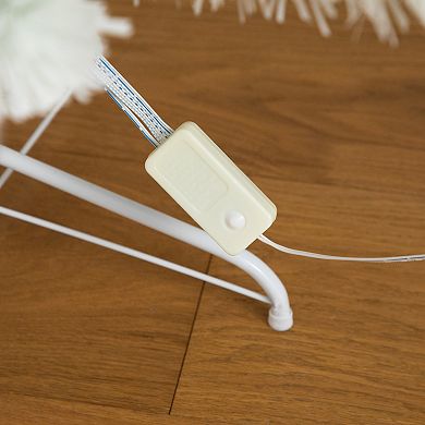 nearly natural 6-ft. Pre-Lit Fiber Optic Artificial White Christmas Tree with Star Tree Topper