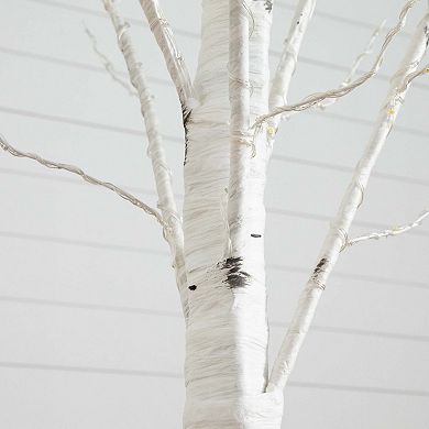 nearly natural 3-ft. Pre-Lit Artificial White Birch Tree