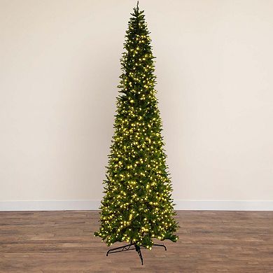 nearly natural 14-ft. Artificial Slim Green Mountain Pine Christmas Tree