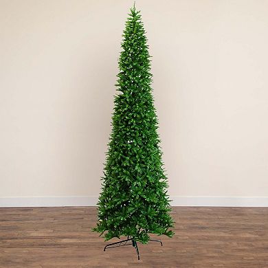 nearly natural 14-ft. Artificial Slim Green Mountain Pine Christmas Tree