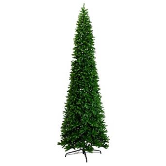 nearly natural 15-ft. Artificial Slim Green Mountain Pine Christmas Tree