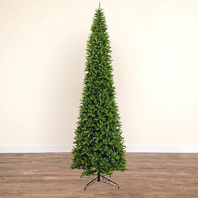 nearly natural 15-ft. Artificial Slim Green Mountain Pine Christmas Tree