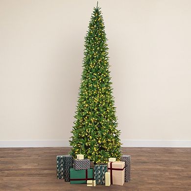 nearly natural 15-ft. Artificial Slim Green Mountain Pine Christmas Tree