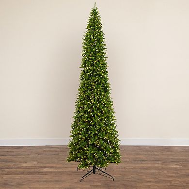 nearly natural 15-ft. Artificial Slim Green Mountain Pine Christmas Tree