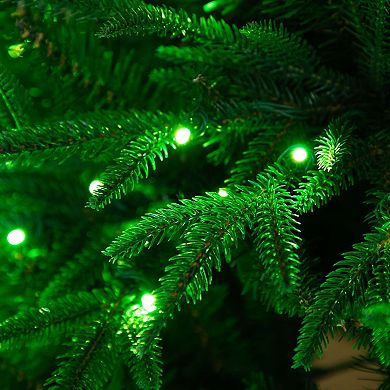 nearly natural 6-ft. Pre-Lit Artificial Edmonton Fir Light Show Memory Shape Christmas Tree