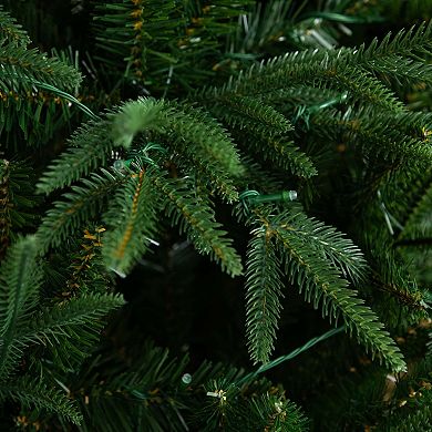 nearly natural 6-ft. Pre-Lit Artificial Edmonton Fir Light Show Memory Shape Christmas Tree