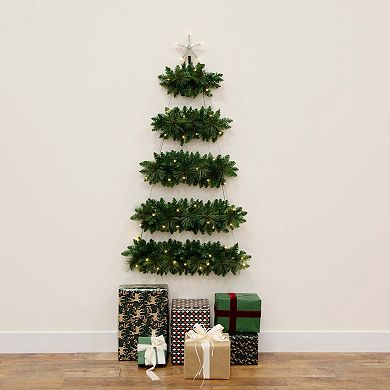 nearly natural 5-ft. Artificial Wall Hanging Christmas Tree
