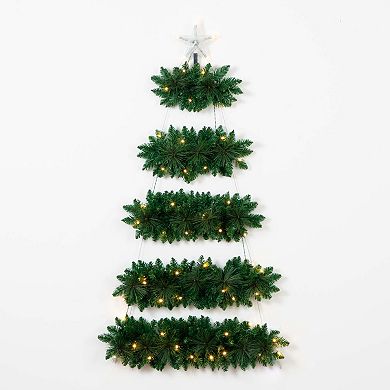 nearly natural 5-ft. Artificial Wall Hanging Christmas Tree