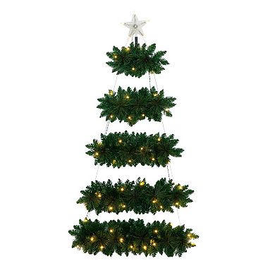 nearly natural 5-ft. Artificial Wall Hanging Christmas Tree
