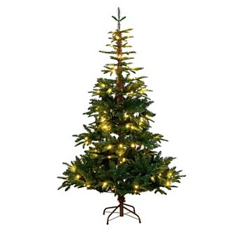 nearly natural 6-ft. Pre-Lit Artificial Idaho Mixed Fir Christmas Tree