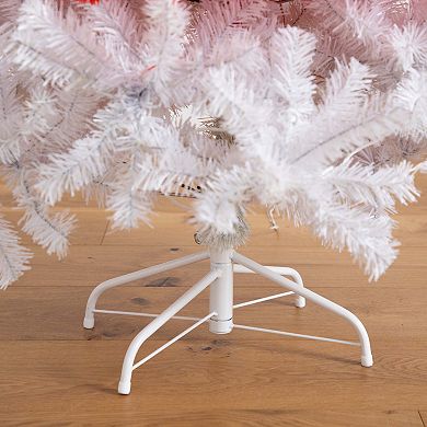 nearly natural 5-ft. Pre-Lit Artificial Holiday Red Santa’s Hat Christmas Tree