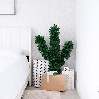 nearly natural 4-ft. Artificial Cactus Christmas Tree