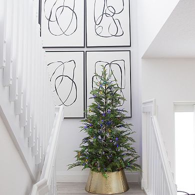 nearly natural 5-ft. Pre-Lit Artificial Park City Pine Christmas Tree