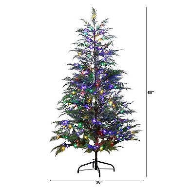 nearly natural 5-ft. Pre-Lit Artificial Park City Pine Christmas Tree