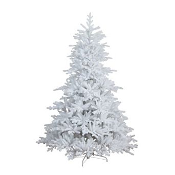 nearly natural 7-ft. Pre-Lit Artificial White California Spruce Christmas Tree