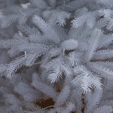 nearly natural 7-ft. Pre-Lit Artificial White California Spruce Christmas Tree