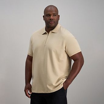 Big & Tall Haggar® Premium Comfort Houndstooth Polo