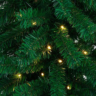 nearly natural 8-ft. Pre-Lit Artificial Holiday Green Christmas Pine Archway