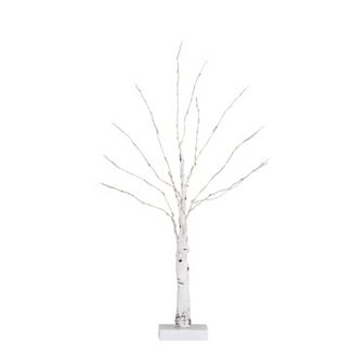 nearly natural 2-ft. Pre-Lit Artificial White Birch Tree