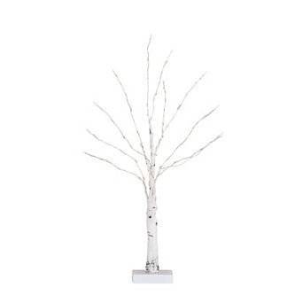 nearly natural 2-ft. Pre-Lit Artificial White Birch Tree