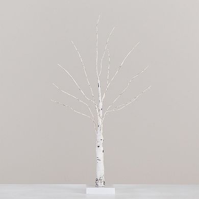 nearly natural 2-ft. Pre-Lit Artificial White Birch Tree