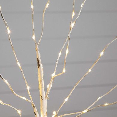 nearly natural 2-ft. Pre-Lit Artificial White Birch Tree
