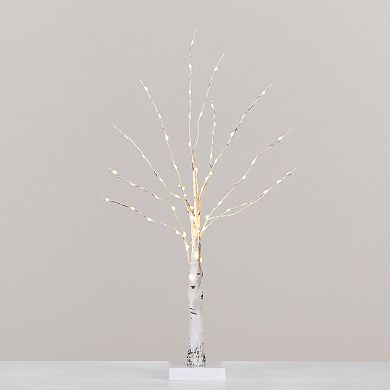 nearly natural 2-ft. Pre-Lit Artificial White Birch Tree