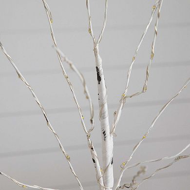nearly natural 2-ft. Pre-Lit Artificial White Birch Tree