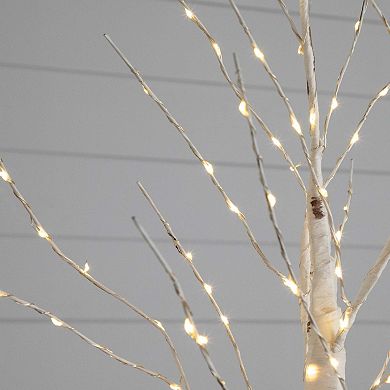nearly natural 3-ft. Pre-Lit Artificial White Birch Tree