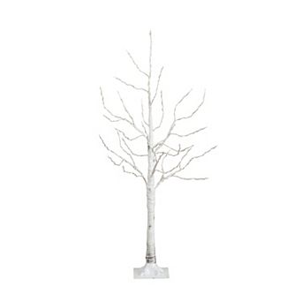 nearly natural 4-ft. Pre-Lit Artificial White Birch Tree