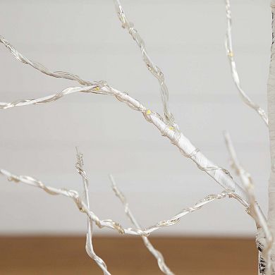nearly natural 4-ft. Pre-Lit Artificial White Birch Tree