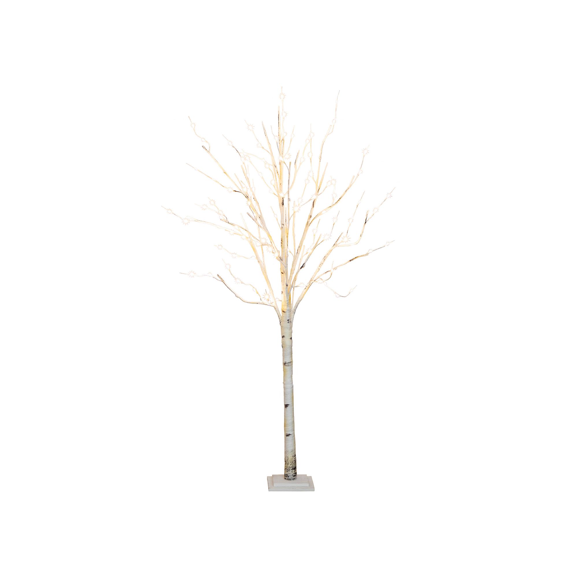 nearly natural 6-ft. Pre-Lit Artificial White Birch Tree