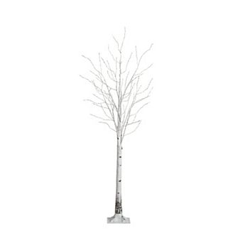 nearly natural 7-ft. Pre-Lit Artificial White Birch Tree