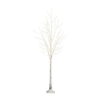 nearly natural 8-ft. Pre-Lit Artificial White Birch Tree