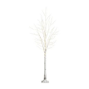 nearly natural 8-ft. Pre-Lit Artificial White Birch Tree