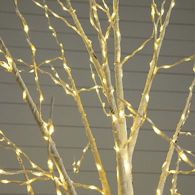 nearly natural 8-ft. Pre-Lit Artificial White Birch Tree