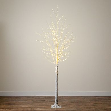 nearly natural 8-ft. Pre-Lit Artificial White Birch Tree