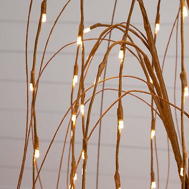 nearly natural 4-ft. Pre-Lit Artificial Willow Tree