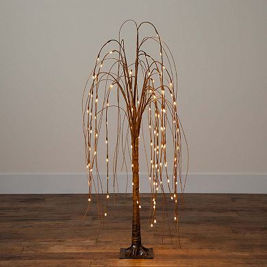 nearly natural 4-ft. Pre-Lit Artificial Willow Tree